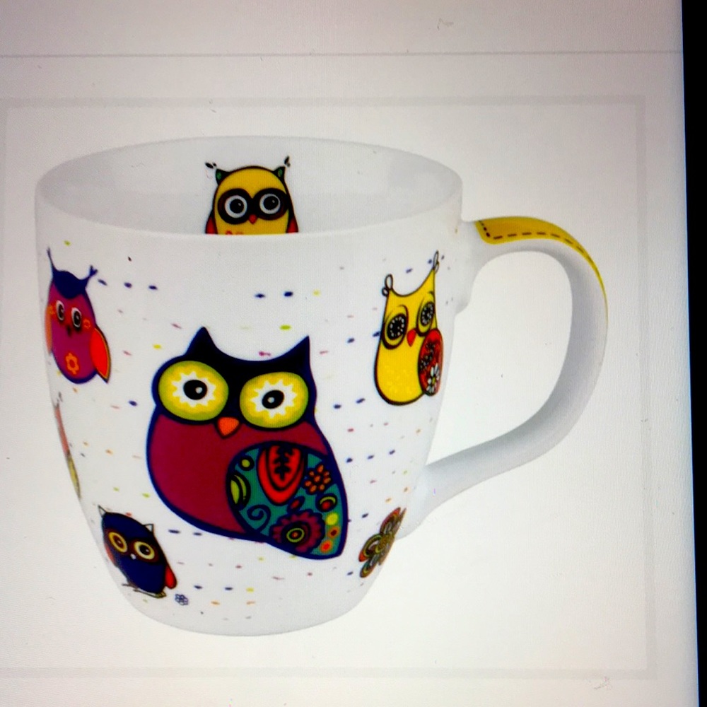 Waechternach Germany 1832 Owls on white mug - Picture 1 of 2